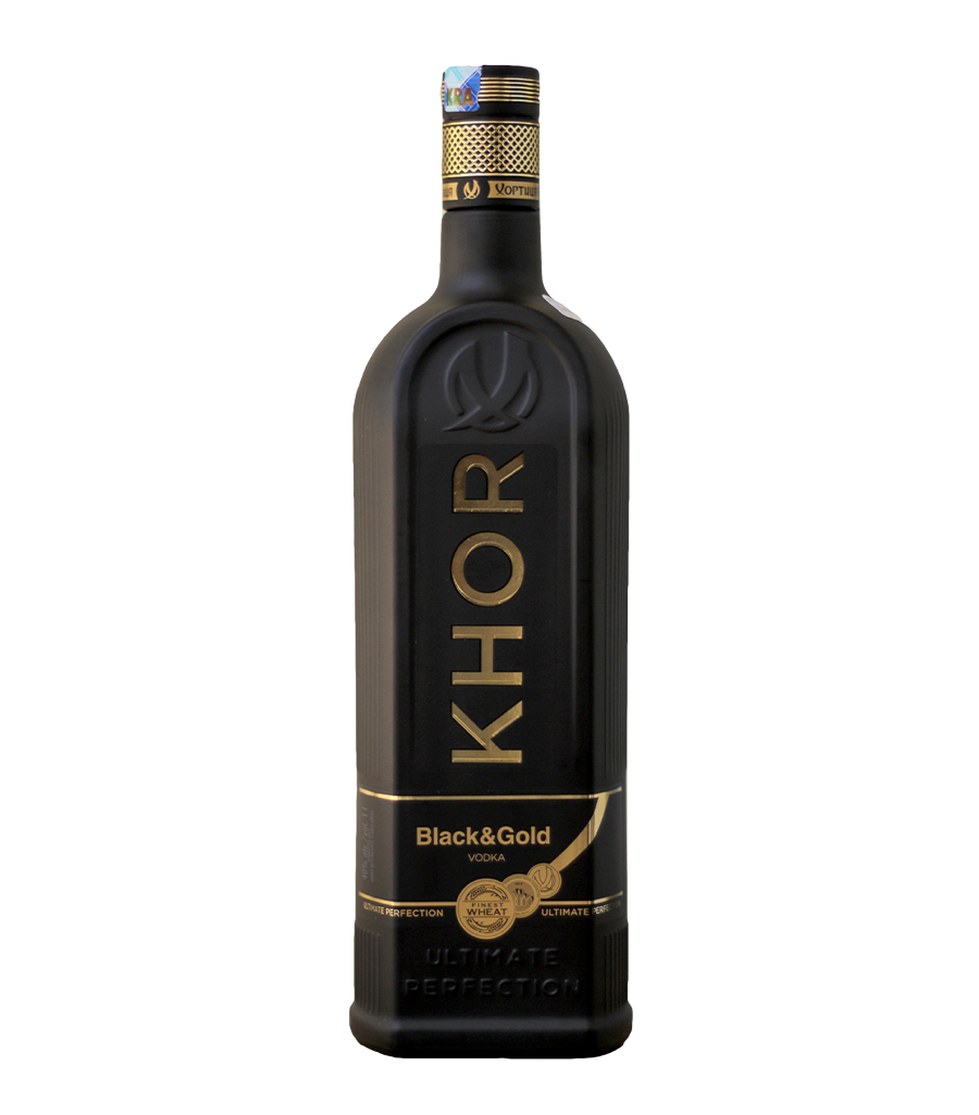 KHOR BLACK AND GOLD VODKA 1LTR